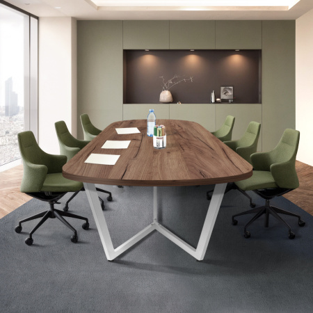 Стол Мюнхен (1800х900), ЛДСП Дуб табачный крафт / Металлокаркас Белый